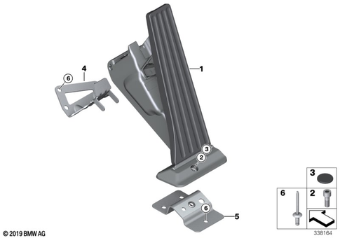 Accelerator Pedal Module for 2020 BMW i3 120Ah Rex #0