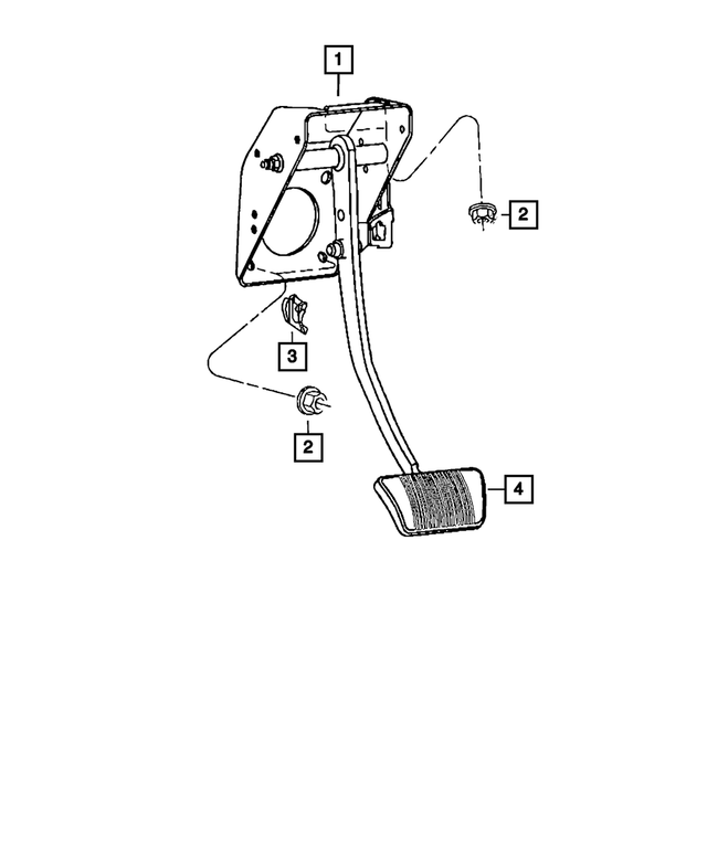 « 52124732AD – Brakes : Non Ajustable Ensemble De Pedale pour Mopar Image »