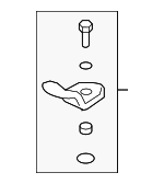 898503K000VA - Electrical: Child Seat Bracket for Kia: Optima Image