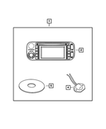 5064184AE - Mopar Accessories - Component Parts: Am/fm Cd W/nav/dvd &amp; Cd-ctrl Radio for Mopar Image