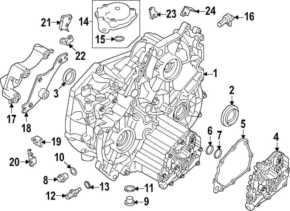 2023 Mitsubishi Outlander PHEV Body Assembly O-Ring 2800A148