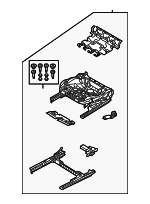 4K0881106K - Body: Seat Frame for Audi: A3 Quattro, A6 allroad, A6 Quattro, A7 Sportback, e-tron Quattro, e-tron Sportback, Q3, Q4 e-tron, Q4 e-tron Sportback, Q6 e-tron, Q8 e-tron, Q8 e-tron Sportback Image