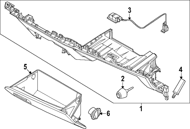 84518GG000 - : Glove Box Frame Bumper for Kia Image