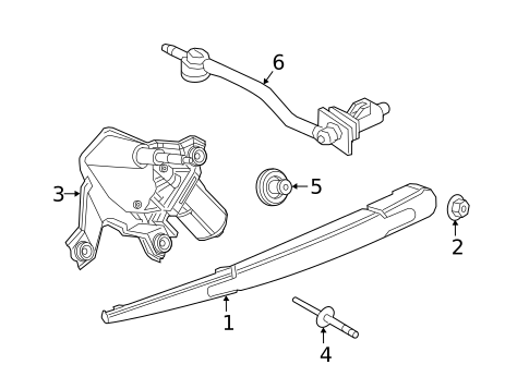 Wiper & Washer Components for 2021 Fiat 500X #1