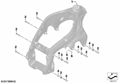 Motorcycle Frame for 2017 BMW-Motorrad HP4Race #1