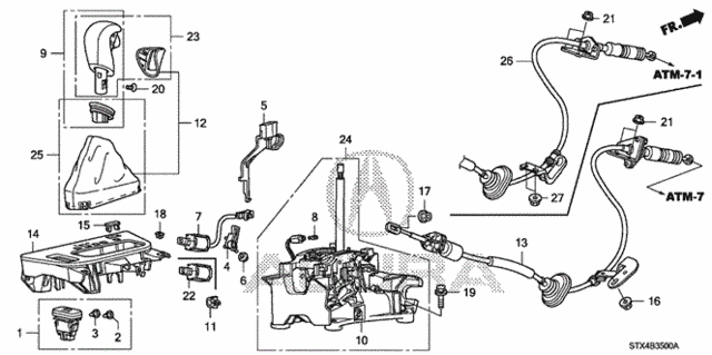 Select Lever for 2012 Acura MDX #0