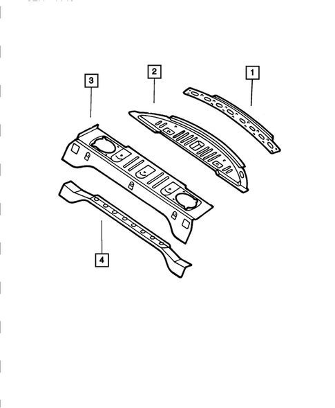 Rear Shelf Panel for 2001 Dodge Intrepid #0
