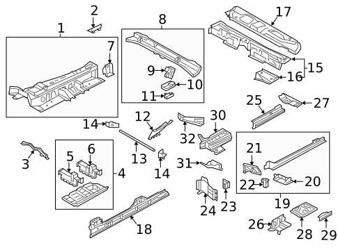 Floor & Rails for 2022 Audi SQ7 #0