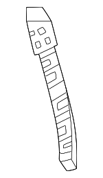 68591243AB - : Fascia Bracket, Left for Mopar Image