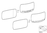 51168240899 - : Mirror Glass Heated Plane Left for BMW Image