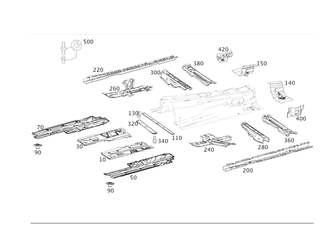 2046100708 - Substructure: Cover for Mercedes-Benz Image image