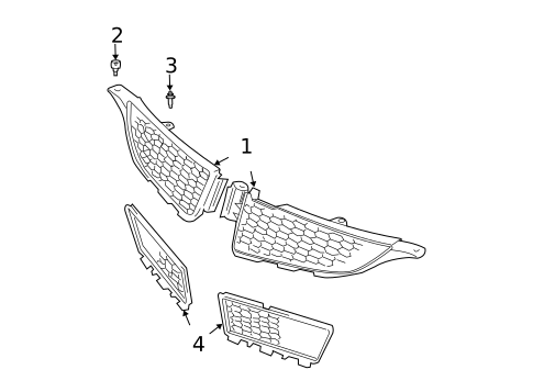 Grille & Components for 2004 Pontiac Vibe #0