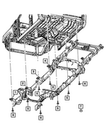 68505696AA - Frame, Bumper and Fascia: Body Hold Down Cushion for Mopar Image