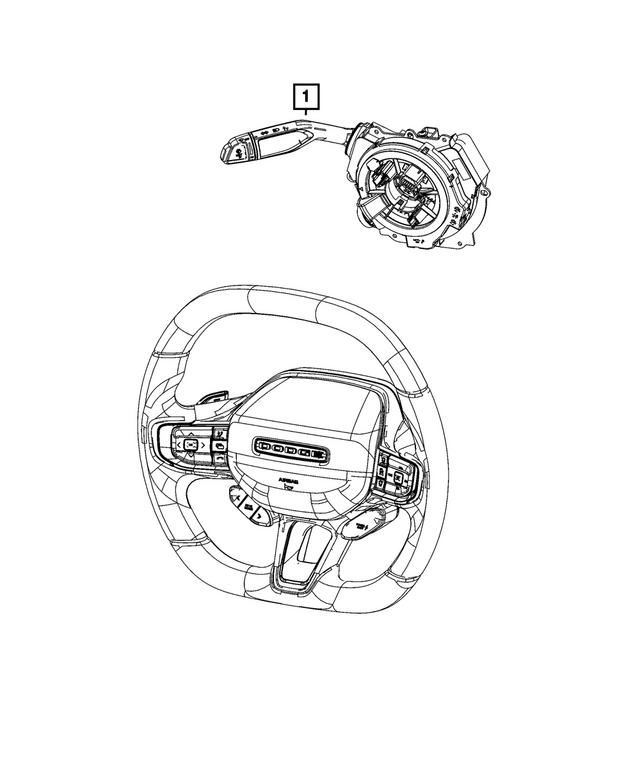 68591465AJ - Electrical: Steering Wheel Module for Mopar Image