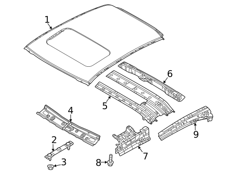 Roof & Components for 2023 Mazda MX-30 EV #0