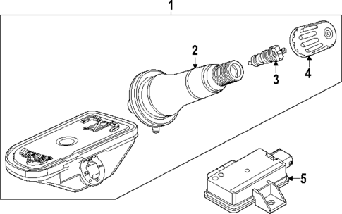 Tire Pressure Monitor Components for 2025 Cadillac ESCALADE IQ #0