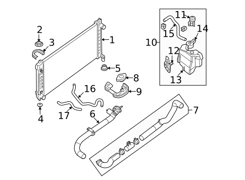 Radiator & Components for 2009 Nissan Maxima #0