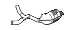 2054904300 - Exhaust: Muffler for Mercedes-Benz Image