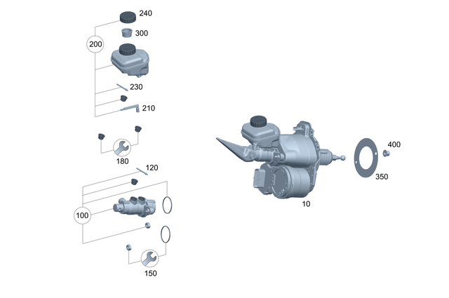 2979004212 - Brake System: Control Unit for Mercedes-Benz: EQS 450, EQS 450+, EQS 580 Image image