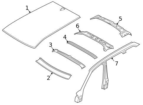 Roof & Components for 2004 BMW X3 #0