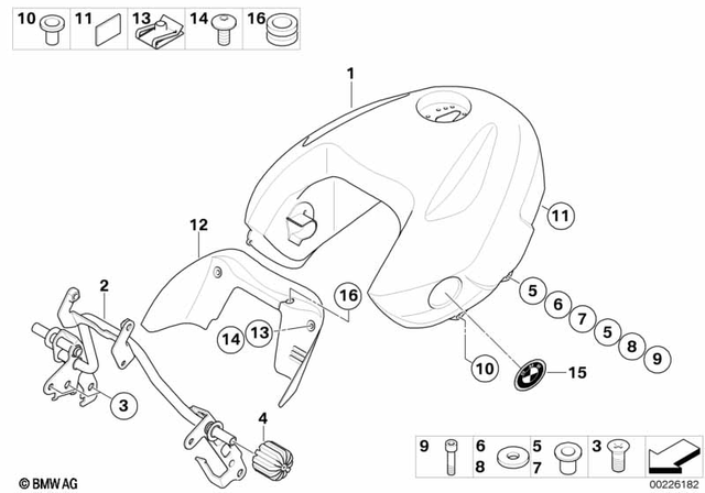 16118535094 - : Fuel Tank for BMW-Motorrad Image