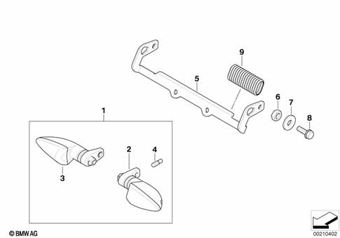 Turn Signals, Front for 2008 BMW-Motorrad G 450 X #1