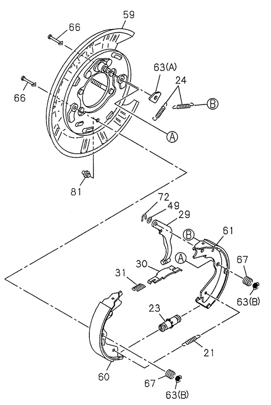 Parking Brake for 2000 Honda Passport #0