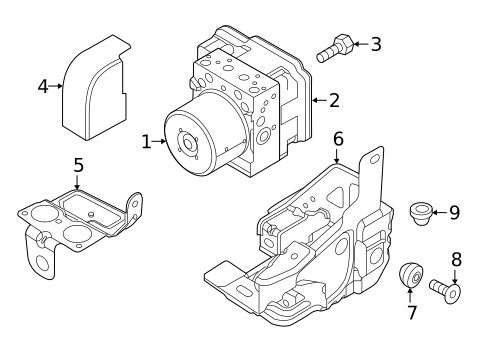 ABS Components for 2019 Ram ProMaster City #0
