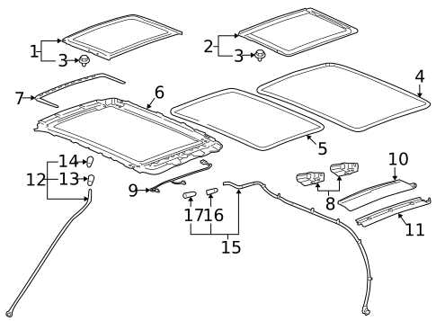 Sunroof for 2012 Cadillac SRX #0