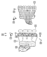 4884882AG - 2.4L Gas; Engine: Intake Manifold for Mopar Image