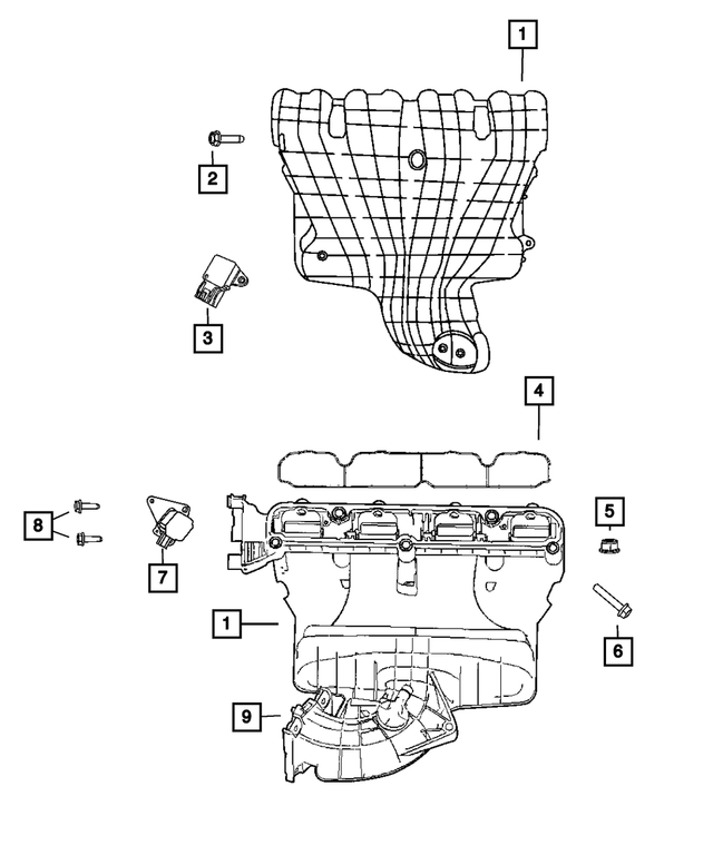 4884882AG - 2.4L Gas; Engine: Intake Manifold for Mopar Image