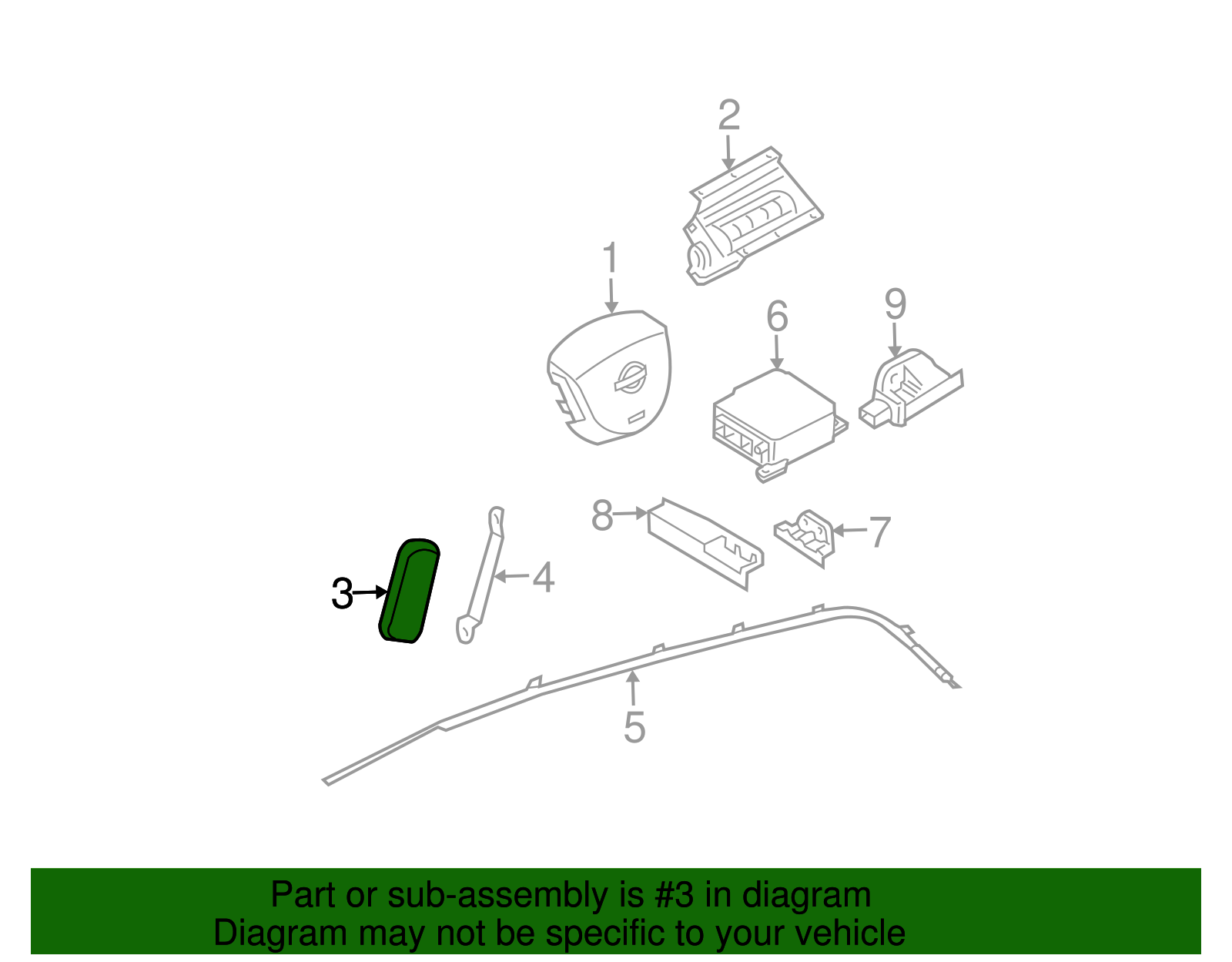 Side Impact Inflator Module - Nissan (Y8EHM-CA000)