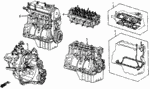 61B1PE1951 - : Gasket Kit B (4WD) for Honda Image