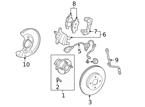 Brake Components for 2005 Toyota MR2 Spyder #0