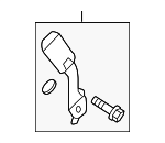 4867TG7A00ZA - : Center Buckle for Honda: Pilot Image