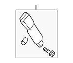4866TG7A00ZA - Electrical: Outer Buckle for Honda: Pilot Image