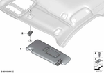 51168096782 - : Right Sun Visor for BMW Image
