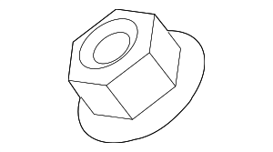 N10435506 - Steering: Shock Mount Nut for Audi Image