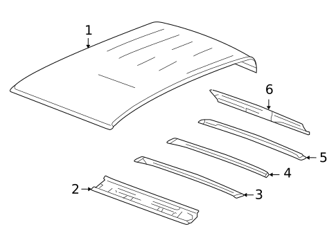 Roof & Components for 2010 Hummer H3T #0