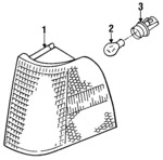 443941625A - Electrical: Housing for Audi: 100, 100 Quattro, 5000, 5000 Quattro Image