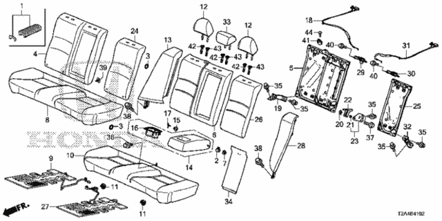 Rear Seat (2) (TS Tech) for 2016 Honda Accord #0