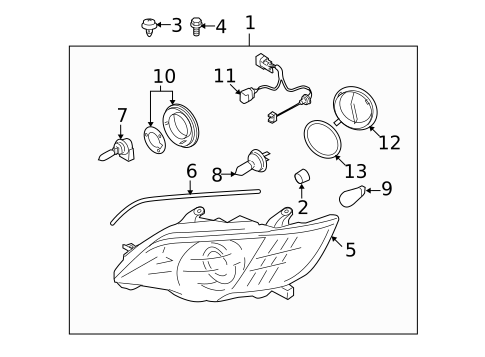 Bulbs - Chassis for 2009 Subaru Outback #0