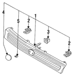 GA2K50708 - : Grille Assembly Clip for Mazda: 626 Image