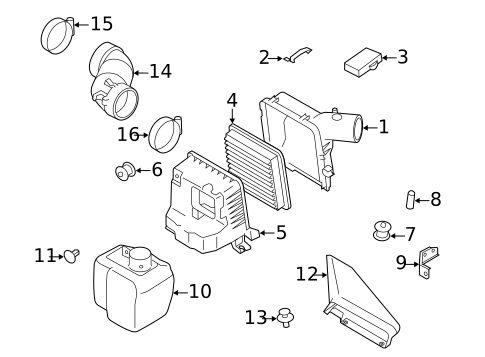 Air Cleaner for 2014 Subaru Impreza #0