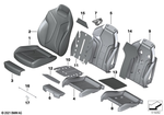 52108088323 - Seats: Cover Sport Seat Leather for BMW Image