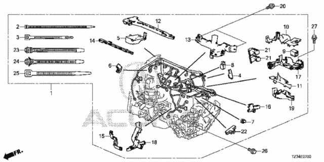 Engine Wire Harness (1) for 2019 Acura TLX #0