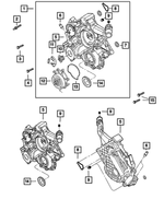 6505293AA - 4.7L Gas; Engine: Double Ended Stud, Mounting for Mopar Image