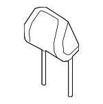88700D9200D9D - Body: Headrest for Kia Image