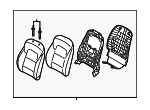 88300D9AD02AE - : Seat Back Assembly for Kia: Sportage Image