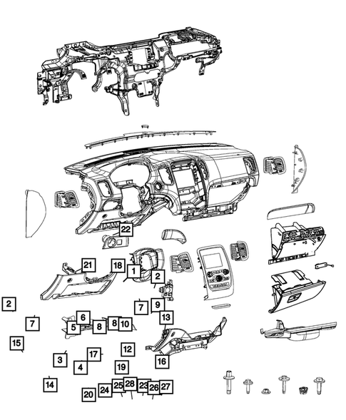 Instrument Panel for 2018 Dodge Durango #0